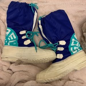 Sorel Snow Lion Winter Snow Boots size 9 Blue